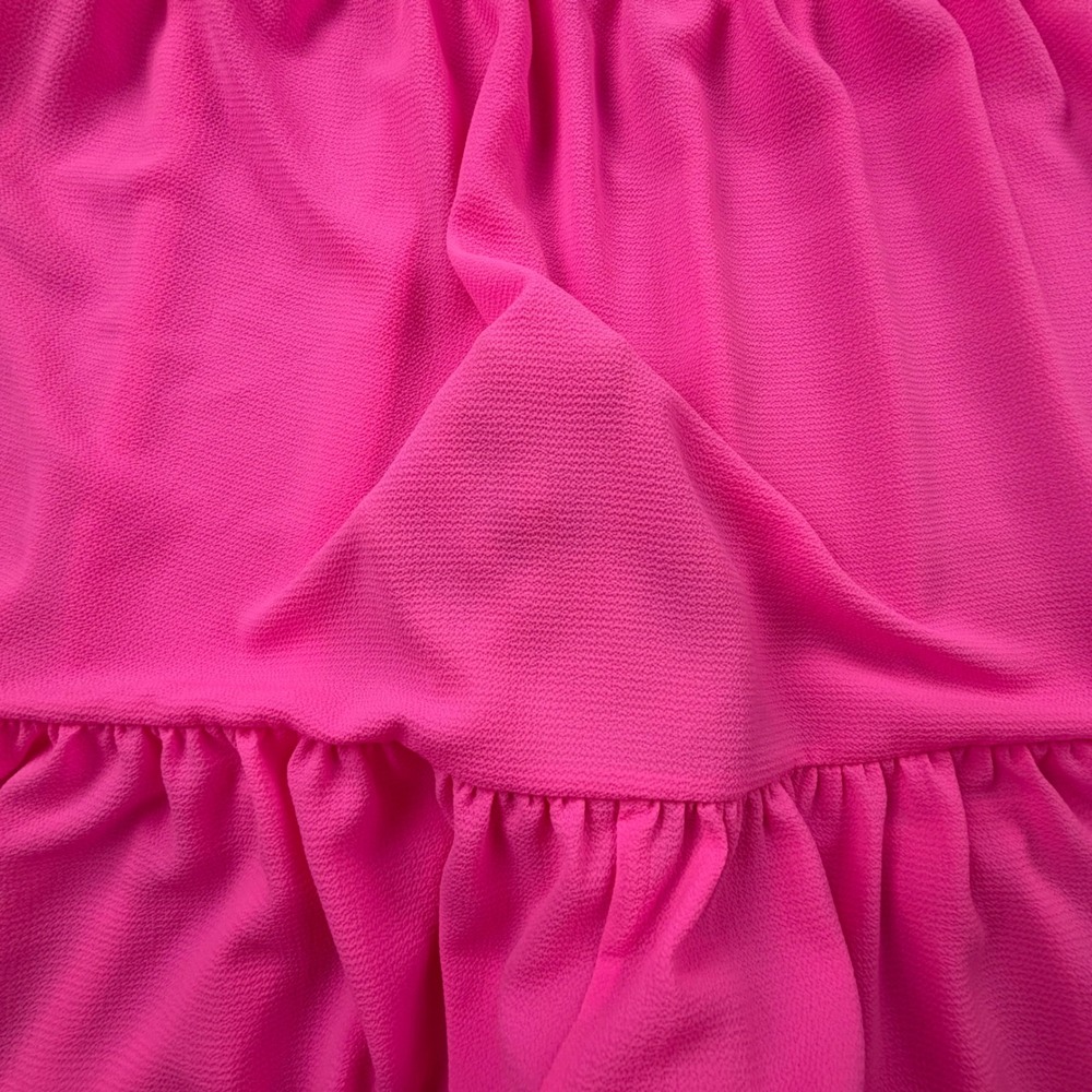 Lilly Pulitzer Pink Tiered Maxi Dress Sleeveless V-Neck 6 Cocktail Wedding Party - Picture 5 of 13